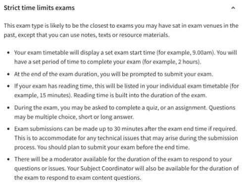 嚴(yán)格限時(shí)考試