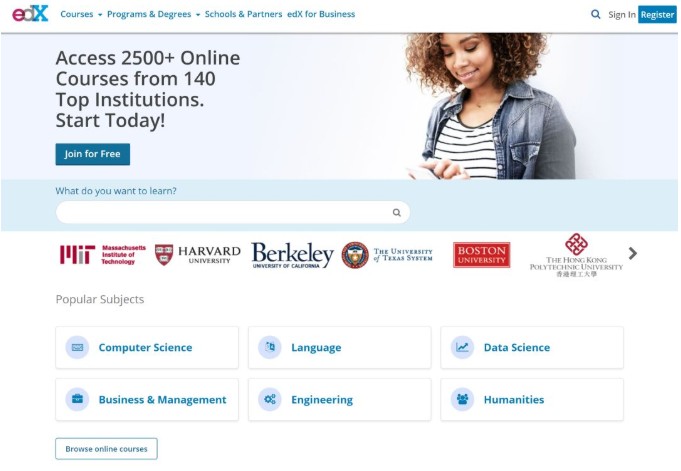 edX主頁